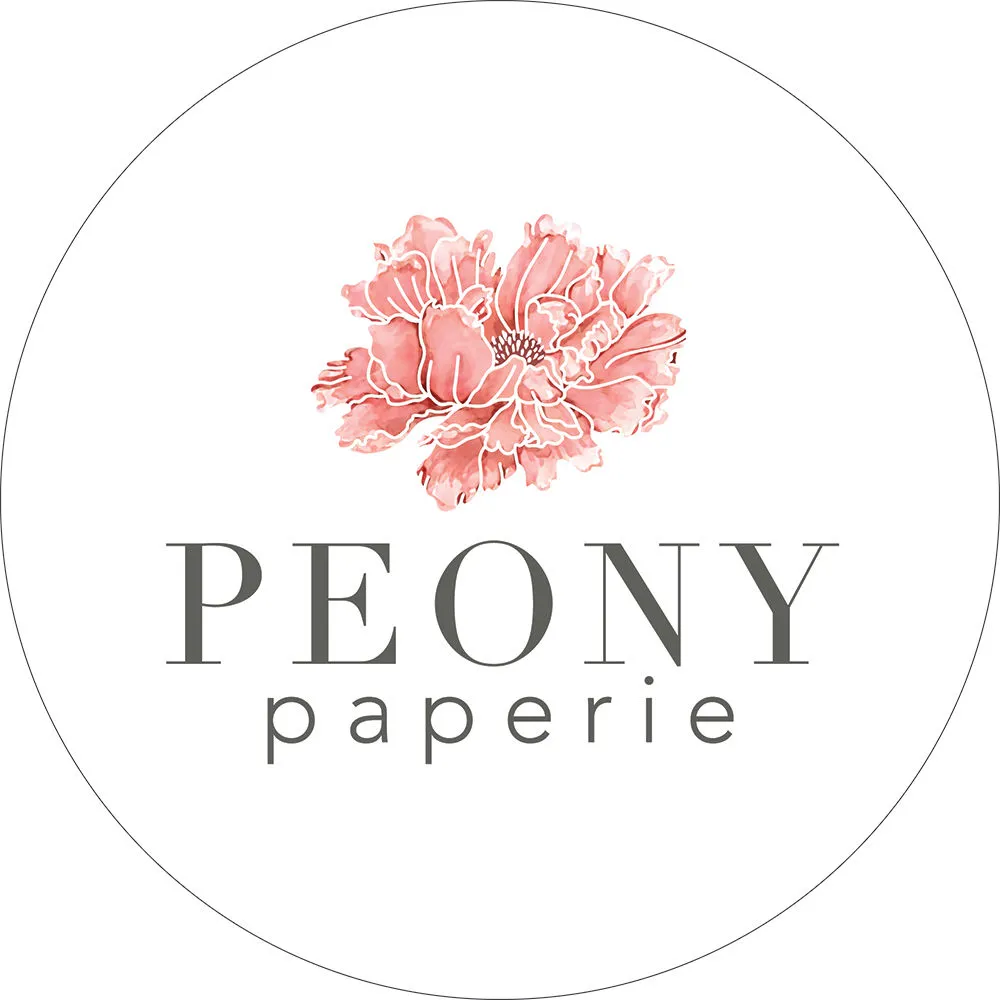 Peony Paperie, 2018 vinyl, 20 x 20"