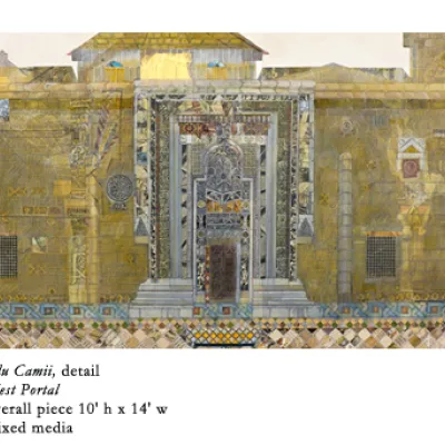 Mixed media, Ulu Camii detail