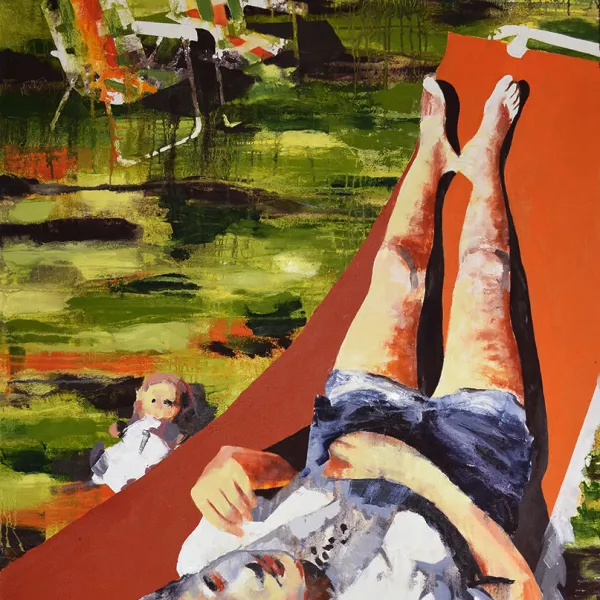2016, oil on canvas, 48 x 36" Babysitter