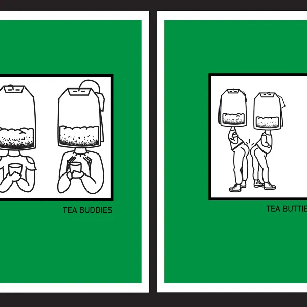 Alex Sanchez Goodbye with Love: For Racheal, 2020 I digital illustration 4.25 x 5.5” each NFS. "Goodbye with Love" is a series of card sets, each intended for someone specific. The illustration on each references a shared memory with that individual and is presented in two different styles to reflect two perspectives of a shared experience. In the wake of my time at St. Kate's, and in anticipation of parting ways in our future, these cards are intended as a gift and a promise to stay in touch with those for whom these w