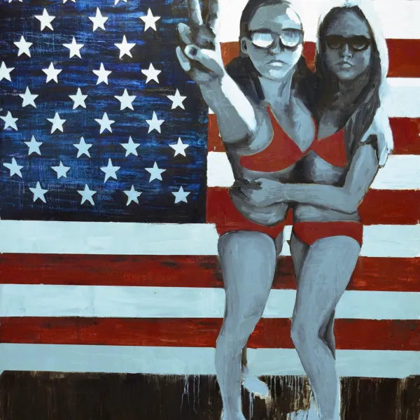 American Value 2017, oil on canvas, 60 x 50"