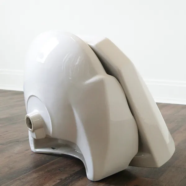 Krista Anderson-Larson "Untitled," (view 2), porcelain sinks, 22" x 26" x 20"