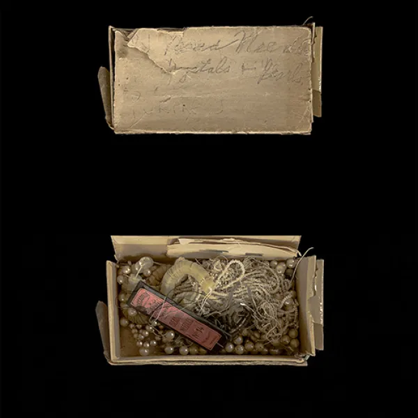 small box, beads, sequins, needles archival pigment print, 13 x 9.5", 2015