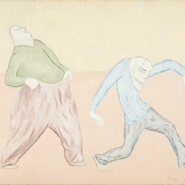 Two Patients 1980, oil on canvas, 16 x 20", Courtesy of the Estate of David Byrd