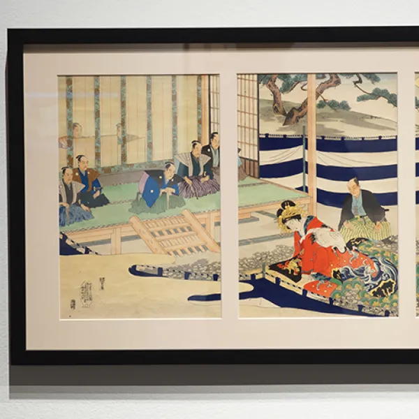 YŌSHŪ Chikanobu 楊洲周延, Japanese, 1838–1912, From the series Chiyoda Outer Palace (Chiyoda Central Office), 1897 (Meiji 30), Polychrome woodblock print; ink and color on paper, Courtesy of St. Catherine University Archives & Special Collections
