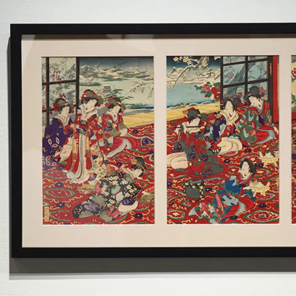 YŌSHŪ Chikanobu, 楊洲周延, Japanese, 1838–1912, 1879 (Meiji 12), Polychrome woodblock print; ink and color on paper, Courtesy of St. Catherine University Archives & Special Collections
