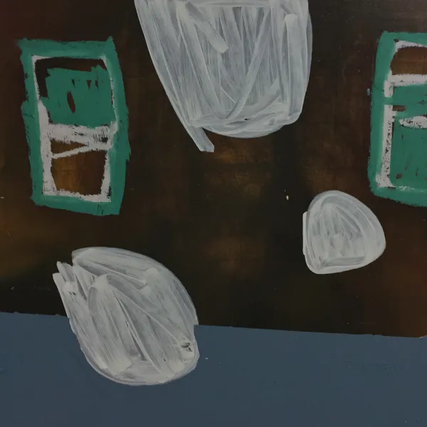 Greg Dickerson Untitled, 2016, mixed media on board, 20 x 20"