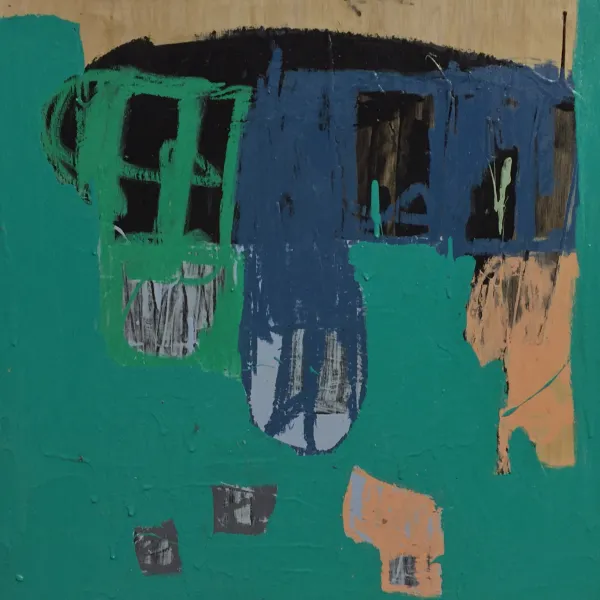 Greg Dickerson Untitled, 2016, mixed media on board, 24 x 24"