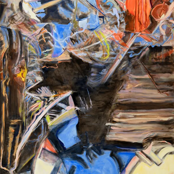 Heart Bright Dark 10 2019, oil on canvas, 96 x 72"