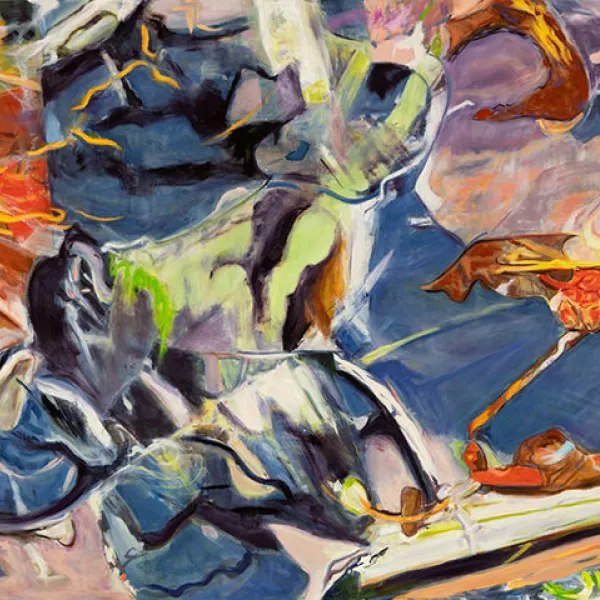 Heart Bright Dark 5 2019, oil on canvas, 60 x 84"