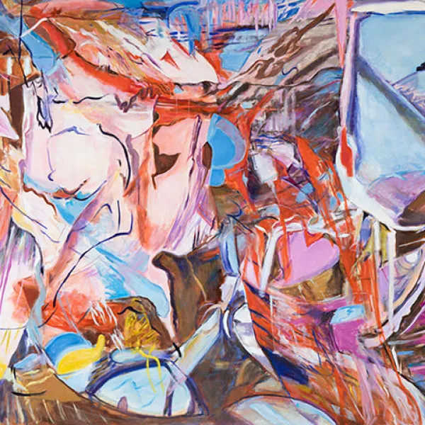 2019, oil on canvas, 72 x 96" Heart Bright Dark 9
