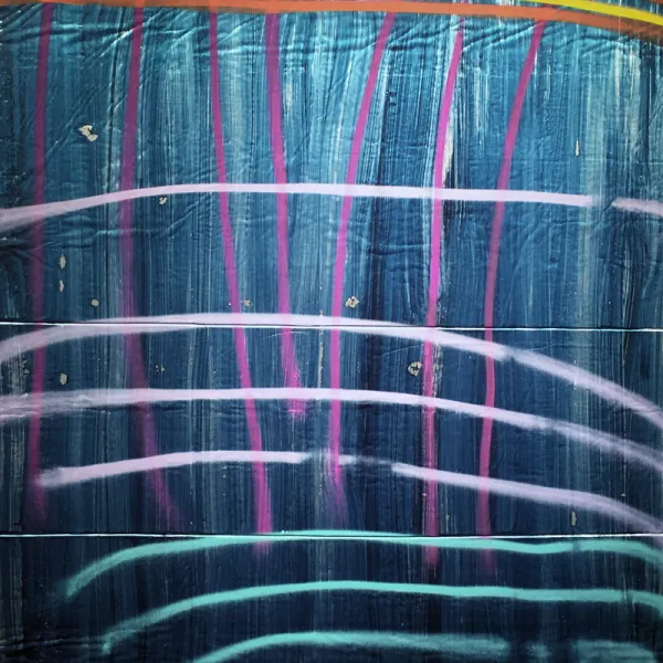 Gregory Fitz Aurora Borealis, 2016, acrylic on foil faced polyisocyanurate foam, 48 x 42”