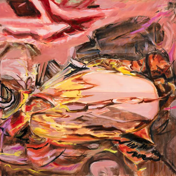 Heart Bright Dark 3 2018, oil on canvas, 30 x 32" (Courtesy of Kolman & Pryor Gallery)