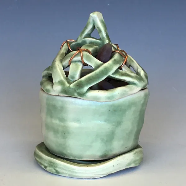 Elizabeth Cleary Cage Garden (detail), 2017, mixed media