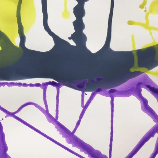 Karen Brubak Untitled (detail), acrylic, 17 x 14"