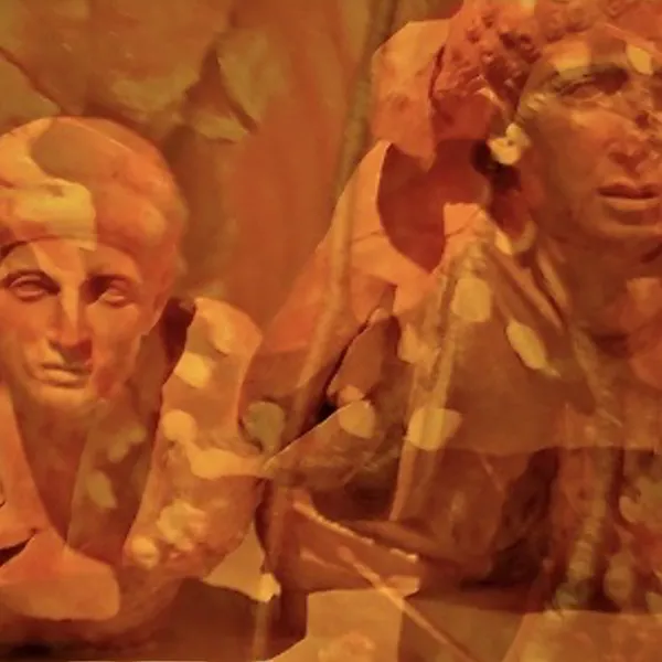 Jo-Anne Reske Kirkman "Peiseteros and Euelpides Search for Utopia," photograph, 12" x 18"