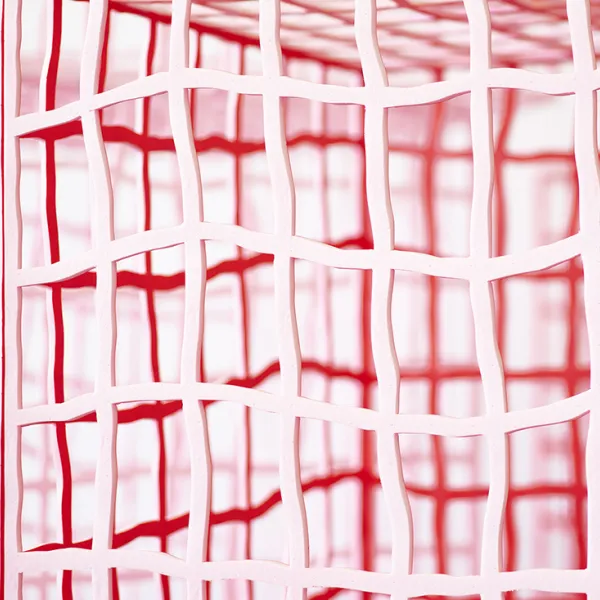 Sarah Kusa Detail, "Containment Strategies," 2022, mixed media. Photo by Jeff Cords.