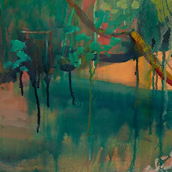Hallucinations 2016, acrylic on canvas, 30 x 40”