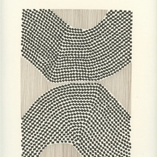 Nina Ghanbarzadeh "Drawing 223," pen, paper,14"x11"