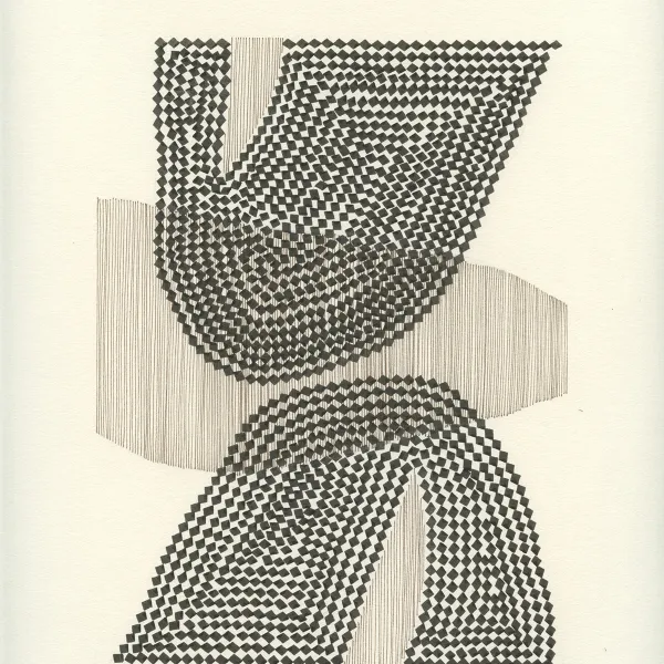 Nina Ghanbarzadeh "Drawing 224," pen, paper,14"x11"