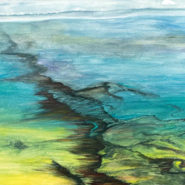 Autumn Nuss Oehlke "Spilled," gouache on paper, 11" x 15" | $300 Autumn Nuss Oehlke "Spilled," gouache on paper, 11" x 15" | $300