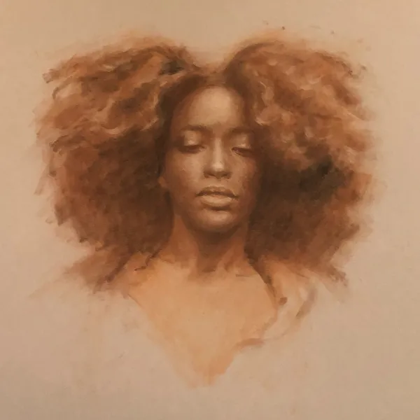 Daralyn Peifer "Taking Flight," pastel & charcoal, 18” x 20”
