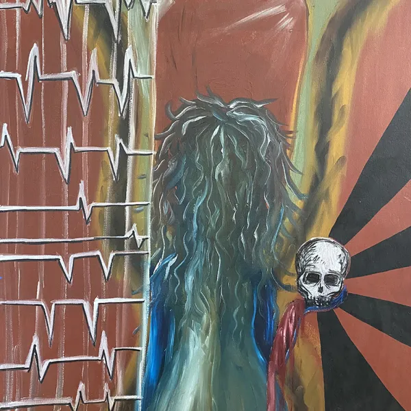 Jeannie Williams "Revolution," oil on canvas, 30” x 22”