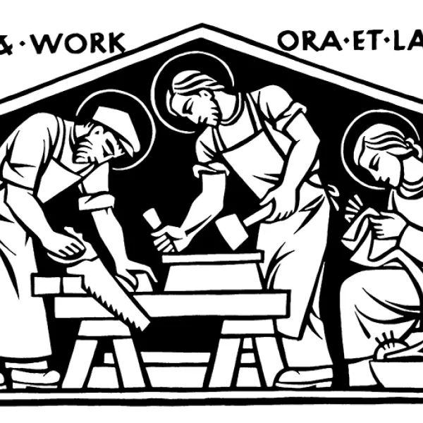 Pray & Work: Ora et Labora print on paper, 1935