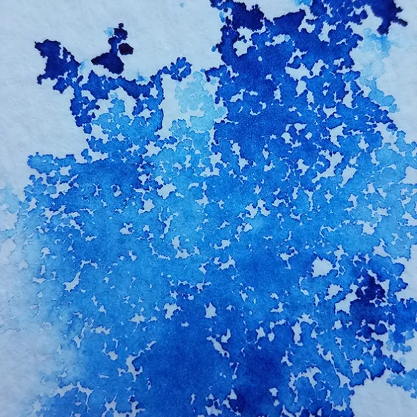 watercolor on watercolor paper, 7 x 7" Blue (detail)