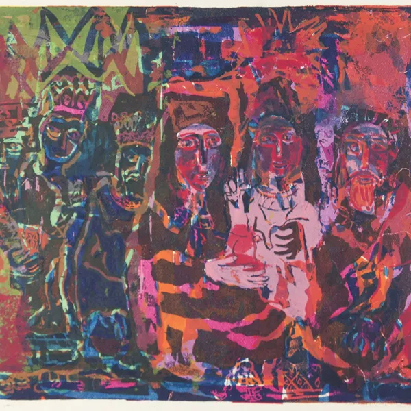 Bethlehem Sister Mary Ann Catherine, serigraph, 1954, St. Catherine University Permanent Collection (Accession No. 2013.0.934)
