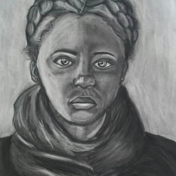 Portrait of the artist.