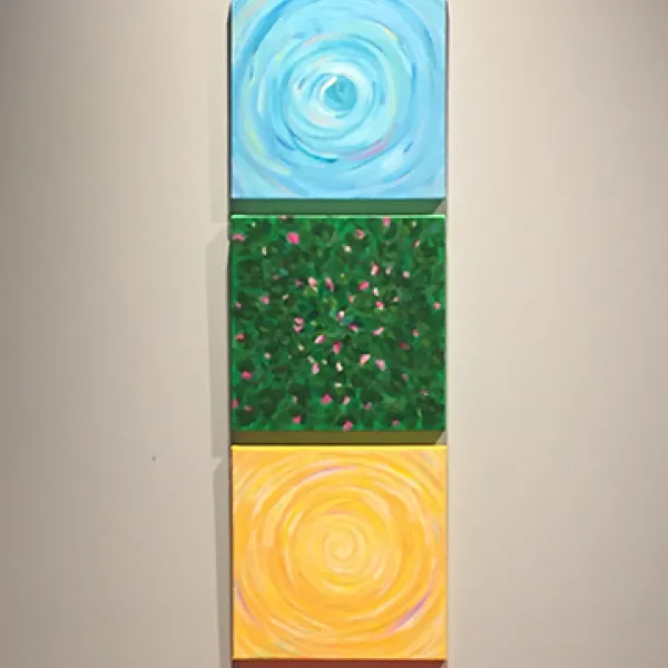 acrylic & oil pastel on canvas