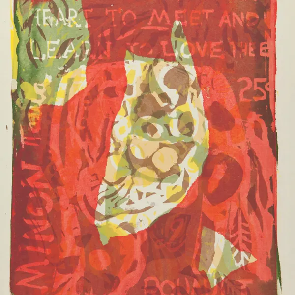 Artist unknown, serigraph, circa 1956, St. Catherine University Permanent Collection (Accession No. 2013.0.1211)