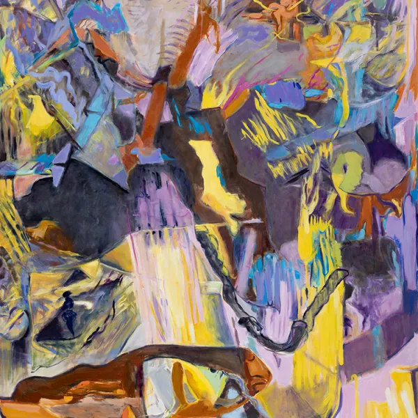 Heart Bright Dark 8 2019, oil on canvas, 96 x 72"