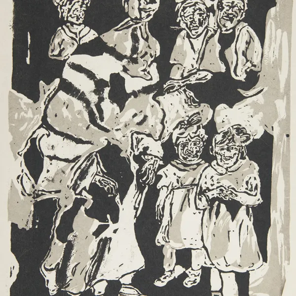 Heritage of the Lord Frances Schmalberg, print, 1956, St. Catherine University Permanent Collection (Accession No. 2013.0.1213)
