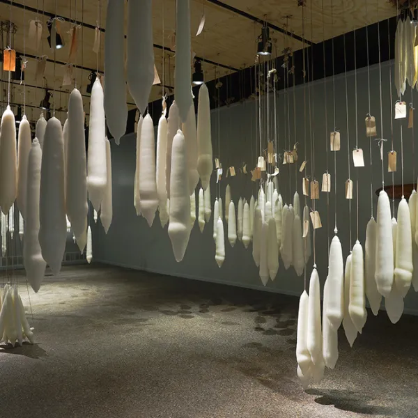 The Art of Losing Isn’t Hard To Master 2015, wax on string