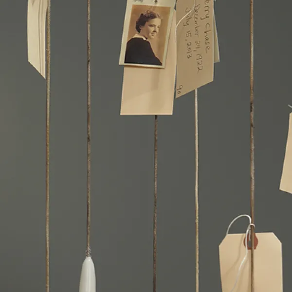 The Art of Losing Isn’t Hard To Master 2015, wax on string