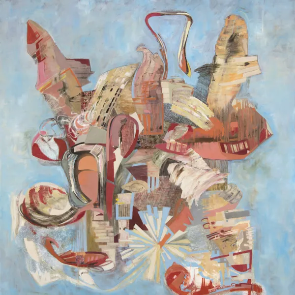 Medusa Rosata, 2017 Barbara Kreft, oil on canvas, 58 x 47"