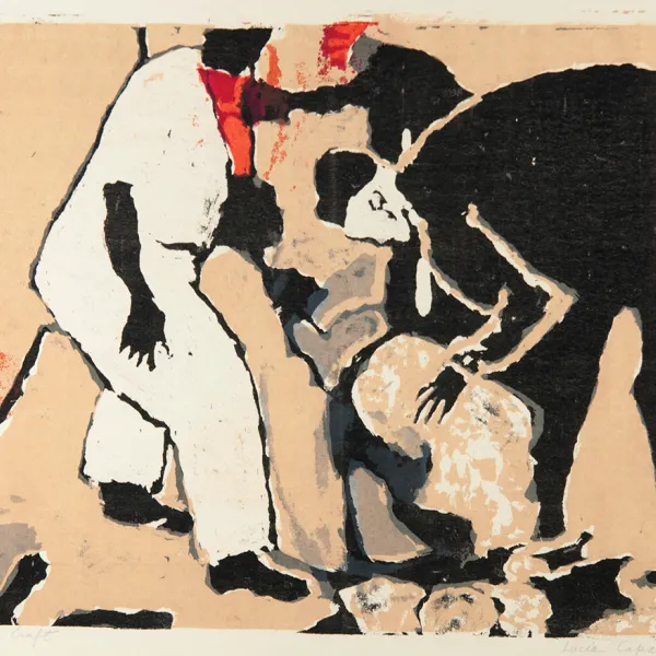 Lucia Capacchione, serigraph, circa 1956, St. Catherine University Permanent Collection (Accession No. 2013.0.1278)