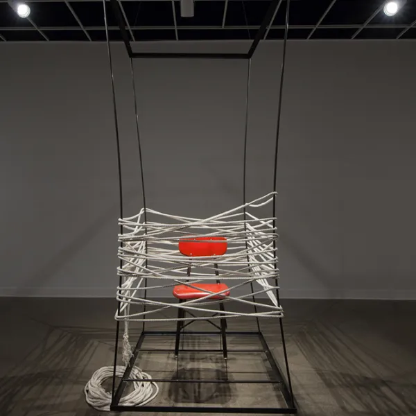 Marjorie Fedyszyn, mixed media, 39” x 39” x 99”, photo credit: Jacinda Davis.