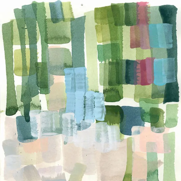 Palette Record I multi-colored green palette