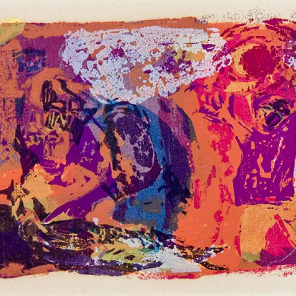 tobias Corita, screenprint,1956, St. Catherine University Permanent Collection (Accession No. 2013.0.95)