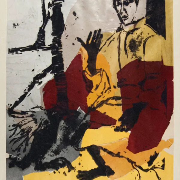 Asba Jugle, print collage, 1956, St. Catherine University Permanent Collection (Accession No. 2013.0.479)