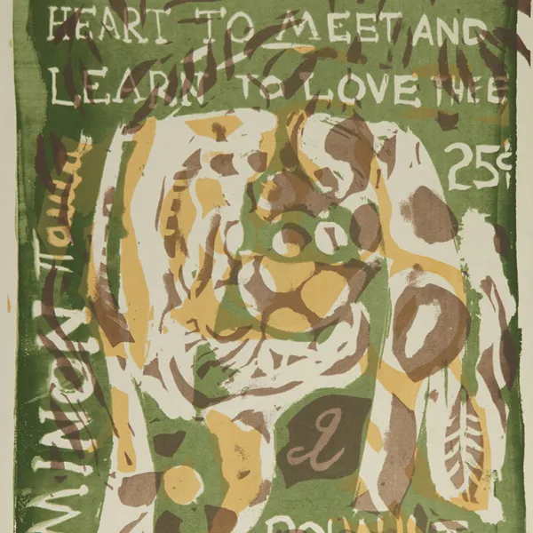 Artist unknown, serigraph, circa 1956, St. Catherine University Permanent Collection (Accession No. 2013.0.1210)