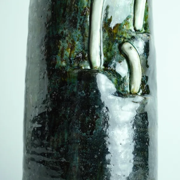 "Garden Eel Vase" 2017, oil on canvas, 40 x 30"