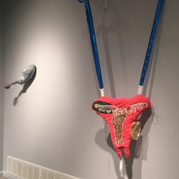 Jennifer Pettus Ensemble 2, 2017, mixed media, 58 x 35 x 10"