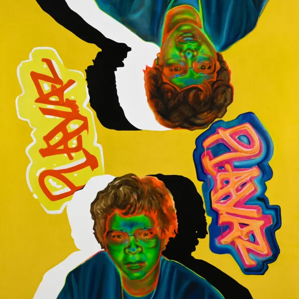 Pure Playaz, Acrylic and airbrush on panel 