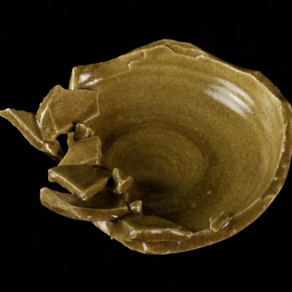 Fragmented Plate, Clay, 5" x 6”