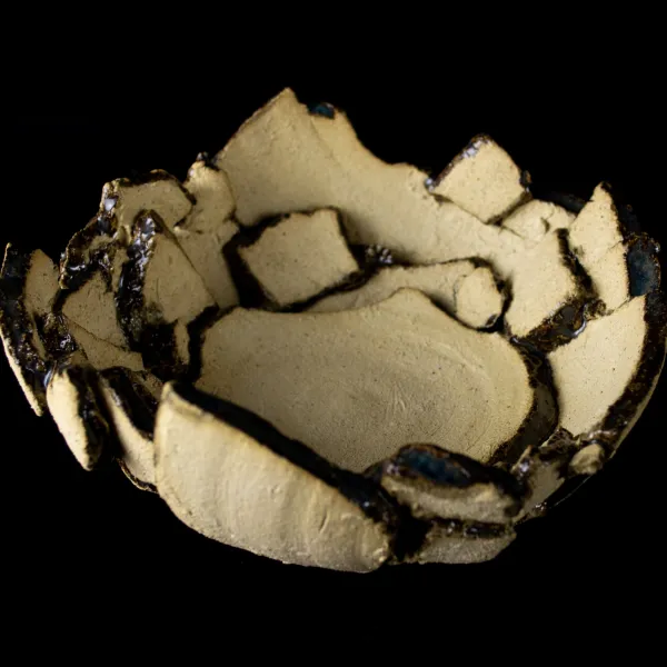 Fragmented Bowl, Clay, 8" x 8" x 3”
