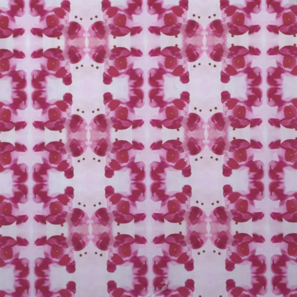 Pattern Fourteen, 2025, Water-based ink on cotton, 20" x 16"